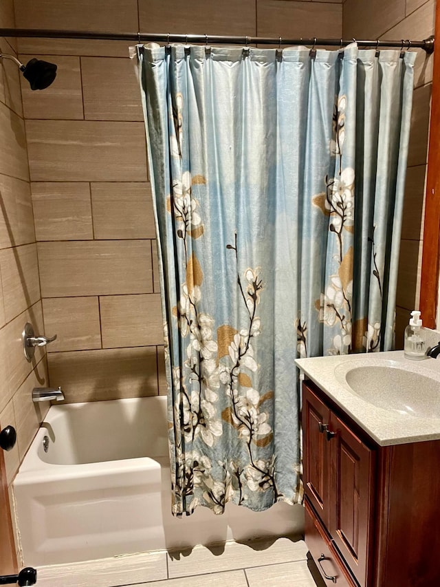 60 Main St, Kimball, MN 55353 - full bathroom featuring shower / bath combo and vanity