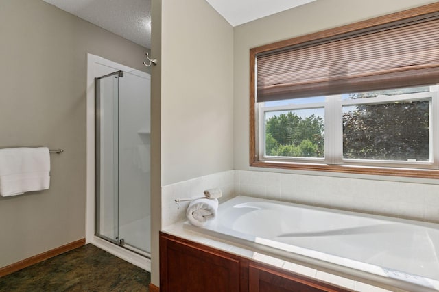 14896 Brenner Ct, Rosemount, MN 55068 - bathroom with a shower stall and a garden tub