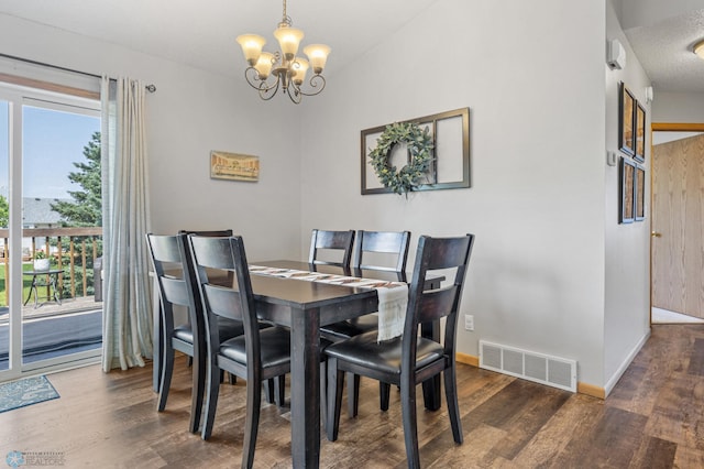 2819 33rd St S, Fargo, ND 58103 - dining room featuring a chandelier and wood finished floors