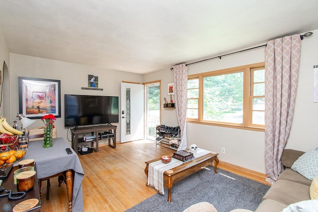 419 18th St S, Moorhead, MN 56560 - living area with wood finished floors and baseboards