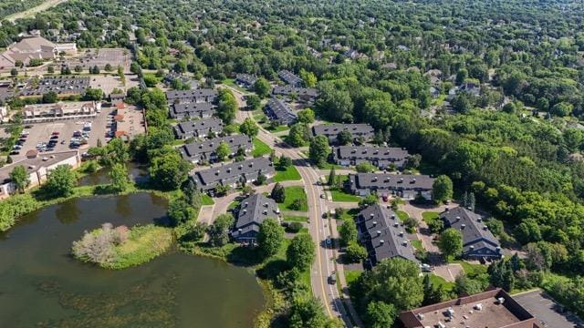 1865 Donegal Dr Unit 3, Woodbury, MN 55125 - aerial overview of property's location featuring a nearby body of water and a forest