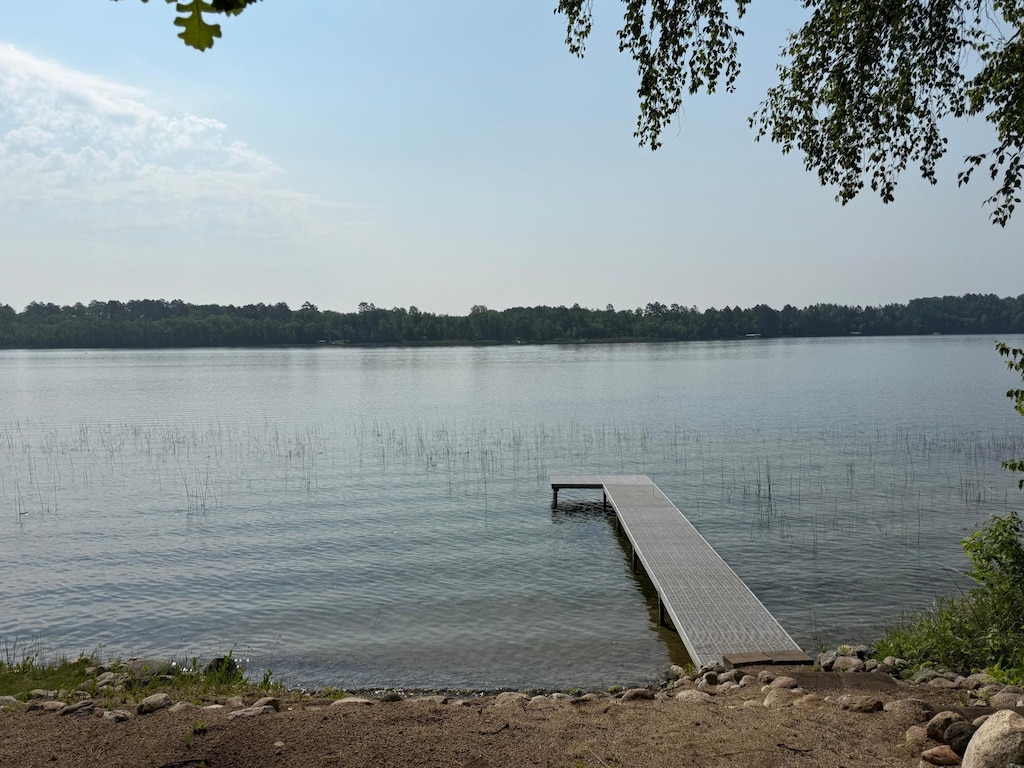 53245 Sunrise Ln, Savannah Twp, MN 56470 - dock featuring a water view