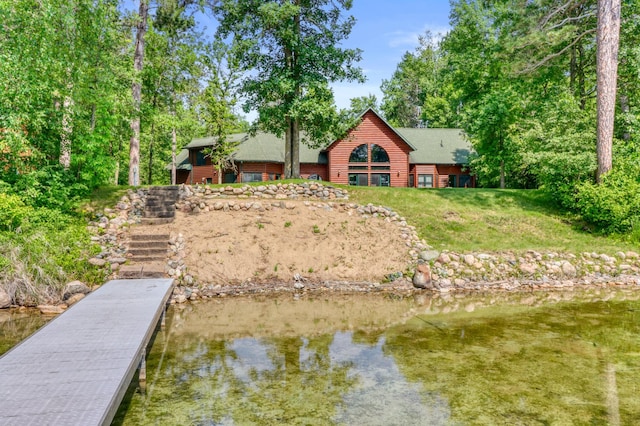 53245 Sunrise Ln, Park Rapids, MN 56470 - rear view of house featuring a water view