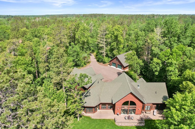 53245 Sunrise Ln, Park Rapids, MN 56470 - aerial view of property and surrounding area with a forest