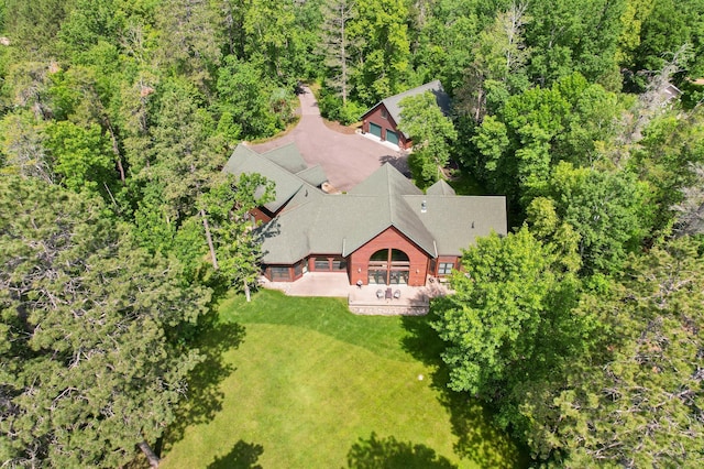 53245 Sunrise Ln, Park Rapids, MN 56470 - view from above of property featuring a forest