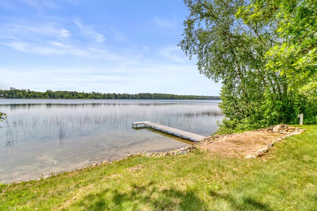 53245 Sunrise Ln, Park Rapids, MN 56470 - dock featuring a water view
