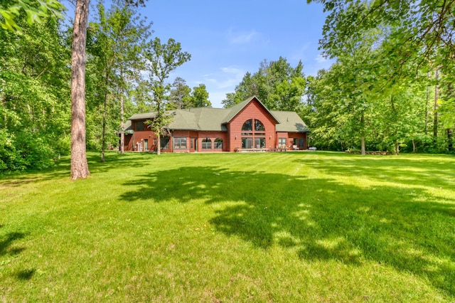 53245 Sunrise Ln, Park Rapids, MN 56470 - view of front facade with a front lawn