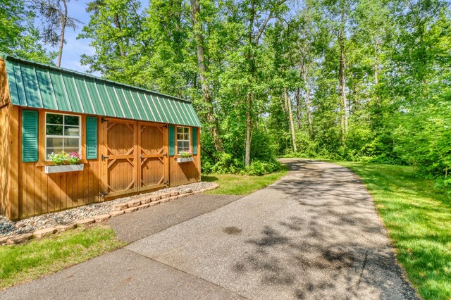 53245 Sunrise Ln, Park Rapids, MN 56470 - view of shed with driveway