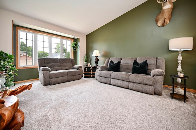 404 3rd Way SE, Dover, MN 55929 - living area with carpet flooring and lofted ceiling