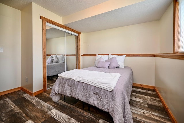 404 3rd Way SE, Dover, MN 55929 - bedroom featuring dark wood-type flooring and a closet