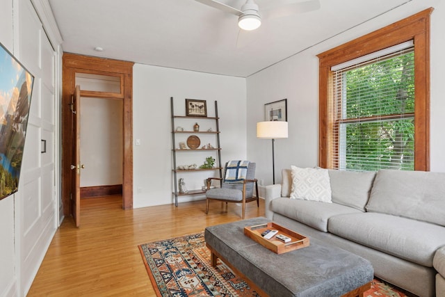 436 Holly Ave Unit 3, Saint Paul, MN 55102 - living area featuring light wood finished floors and a ceiling fan