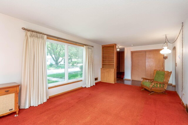 419 Jackson St, Saint Peter, MN 56082 - living area with carpet flooring and baseboards