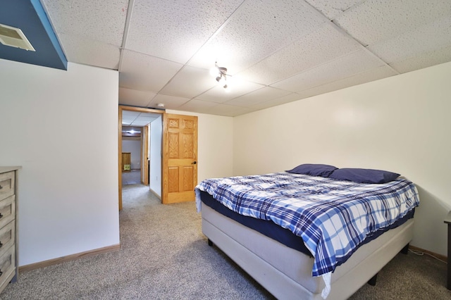39808 340th Ln, Aitkin, MN 56431 - bedroom with carpet and a drop ceiling