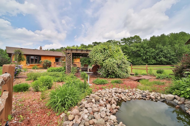 39808 340th Ln, Aitkin, MN 56431 - view of yard featuring a pergola