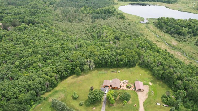 39808 340th Ln, Aitkin, MN 56431 - bird's eye view of a nearby body of water and a heavily wooded area