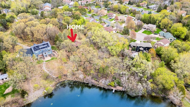 1350 Crestridge Ln, Eagan, MN 55123 - view of property location with a large body of water and nearby suburban area