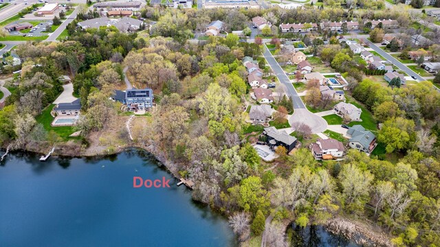 1350 Crestridge Ln, Eagan, MN 55123 - aerial overview of property's location featuring a nearby body of water and nearby suburban area