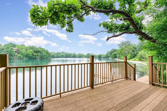 1350 Crestridge Ln, Eagan, MN 55123 - deck featuring a water view