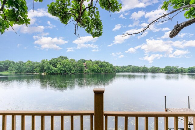 1350 Crestridge Ln, Eagan, MN 55123 - water view featuring a boat dock