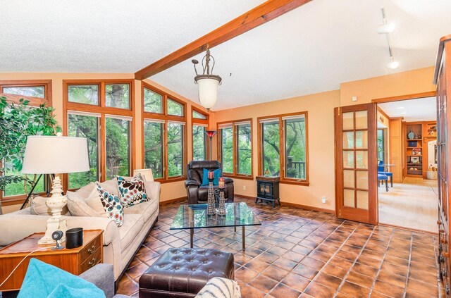 1350 Crestridge Ln, Eagan, MN 55123 - living area with baseboards and tile patterned floors
