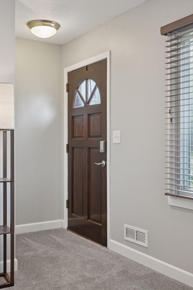 1475 Eldridge Ave E, Maplewood, MN 55109 - carpeted entrance foyer with plenty of natural light and a textured ceiling