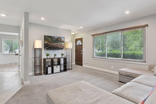 1475 Eldridge Ave E, Maplewood, MN 55109 - living area featuring recessed lighting and carpet flooring