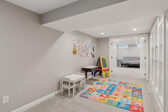 1475 Eldridge Ave E, Maplewood, MN 55109 - game room featuring carpet and recessed lighting
