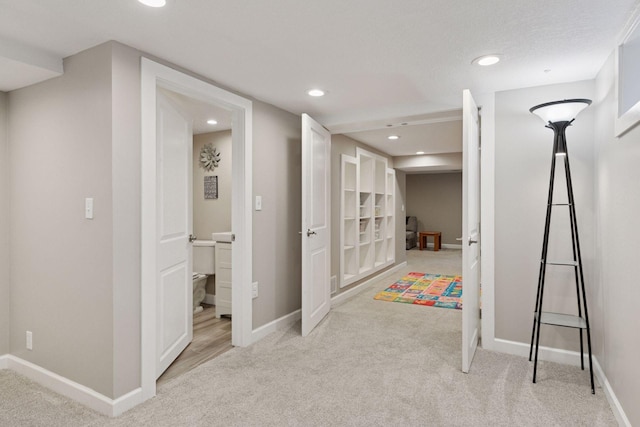 1475 Eldridge Ave E, Maplewood, MN 55109 - rec room with carpet floors and recessed lighting
