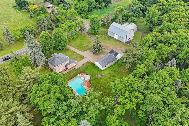 20930 St Francis Blvd NW, Nowthen, MN 55303 - aerial view of property and surrounding area featuring a pool