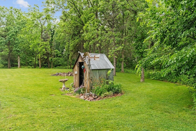 20930 St Francis Blvd NW, Nowthen, MN 55303 - view of grassy yard with a storage shed