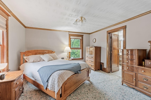 20930 St Francis Blvd NW, Nowthen, MN 55303 - bedroom featuring light carpet and ornamental molding
