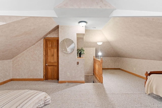 20930 St Francis Blvd NW, Nowthen, MN 55303 - unfurnished bedroom featuring lofted ceiling and carpet flooring
