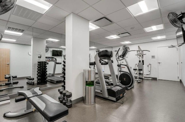 1200 Nicollet Mall Unit 205, Minneapolis, MN 55403 - workout area featuring a paneled ceiling