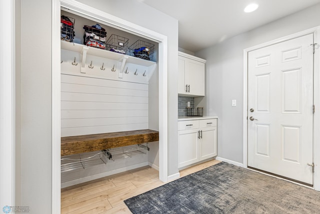 5480 Tanner Ave S, Fargo, ND 58104 - mudroom with light wood-style flooring and recessed lighting