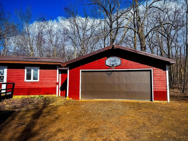 2284 15th St, Johnstown Twp, WI 54826 - garage with driveway