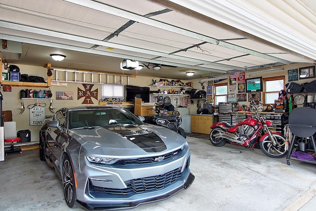 1936 5th St, Red Wing, MN 55066 - garage featuring a garage door opener and a workshop area