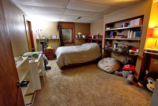 1936 5th St, Red Wing, MN 55066 - bedroom with carpet flooring and a paneled ceiling