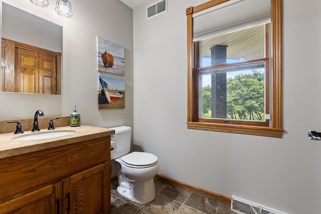 18505 210th Ave NE, Paynesville, MN 56362 - bathroom with vanity and stone finish flooring