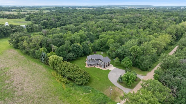 18505 210th Ave NE, Paynesville, MN 56362 - aerial view of property and surrounding area with a heavily wooded area