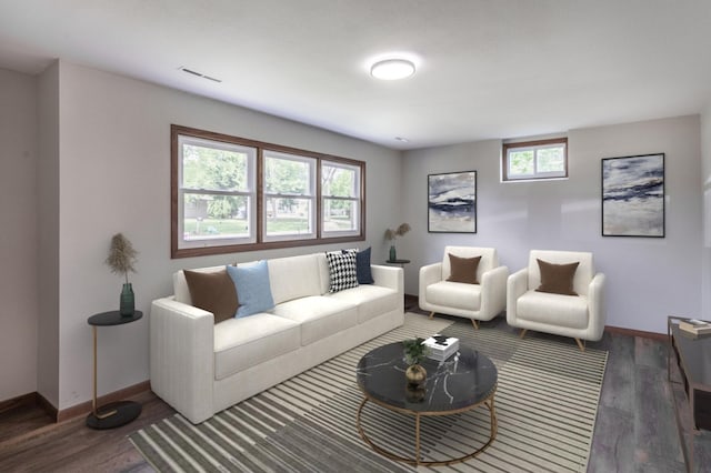 1744 Oak Rd, Saint Cloud, MN 56303 - living room with wood finished floors and baseboards
