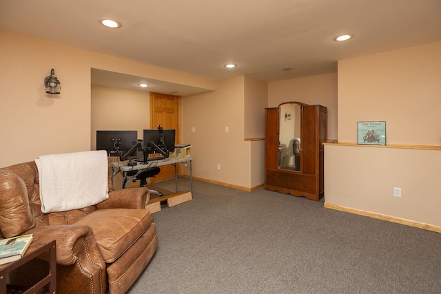 10706 65th Ave SE, Stewartville, MN 55976 - carpeted home office with recessed lighting and baseboards