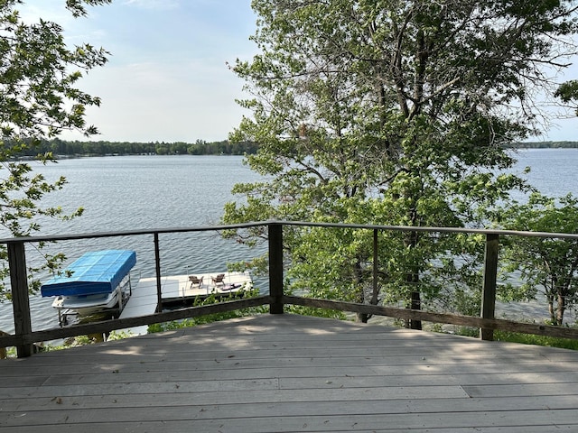 34447 Blue Acres Ln, Crosslake, MN 56442 - deck with a water view