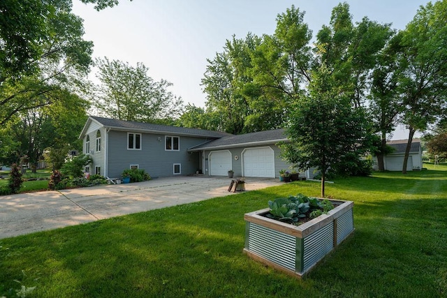 505 1st Ave, Raymond, MN 56282 - split level home with driveway, a garage, and a front yard