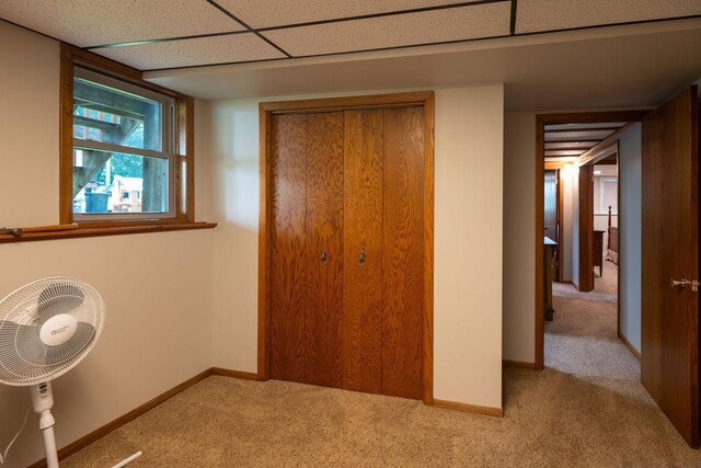 505 1st Ave, Raymond, MN 56282 - unfurnished bedroom with light colored carpet and a closet