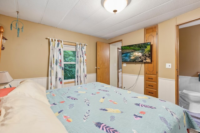 22325 519th Ln, Workman Twp, MN 55760 - bedroom with wainscoting