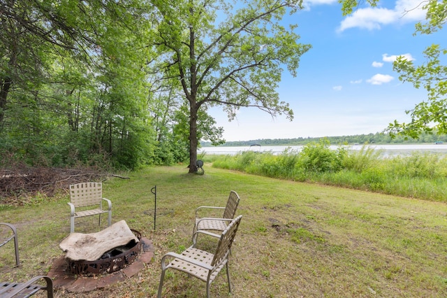 22325 519th Ln, Workman Twp, MN 55760 - view of grassy yard with a water view