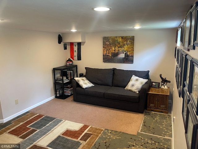 21507 County Road 560, Goodland Twp, MN 55742 - carpeted living room with baseboards