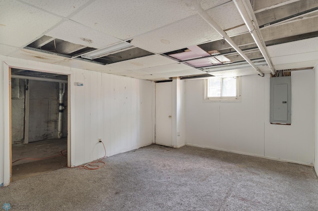 824 9th St N, Fargo, ND 58102 - basement featuring electric panel and carpet floors