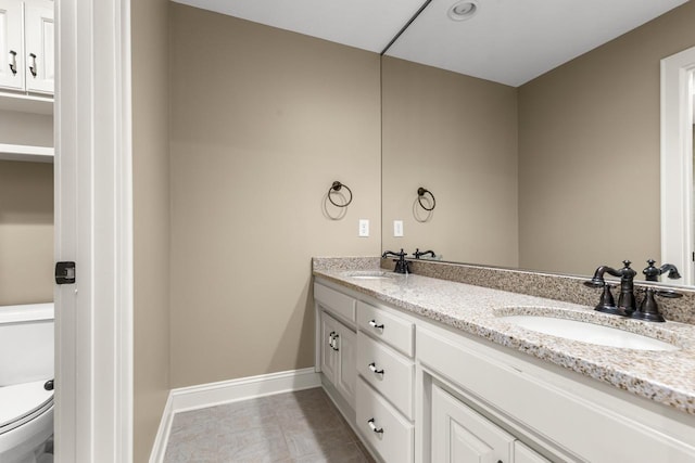 10701 Sonoma Rdg, Eden Prairie, MN 55347 - bathroom featuring double vanity and tile patterned floors