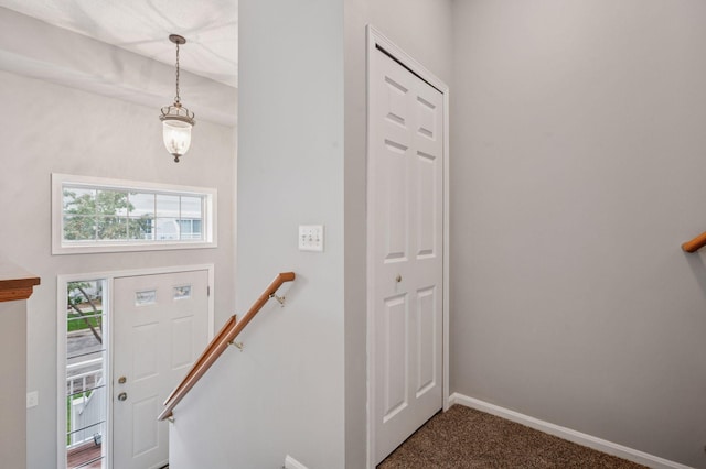 7601 Garfield Ave Unit 103, Richfield, MN 55423 - entryway with dark colored carpet and baseboards